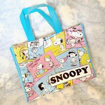 ★未使用★SNOOPY★トートバッグ ★レッスンバッグ★防水★人気キャラクター、PEANUTS、スヌーピー★男女兼用★送料￥140〜★_画像1