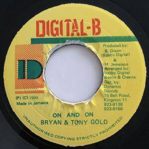 試聴 / BRIAN & TONY GOLD / ON AND ON /Rumours Riddim/Reggae/Dancehall/'89/big hit !!/7inch/882