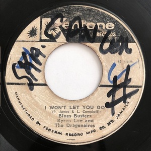 * audition / Blues Busters, Byron Lee And The Dragonaires/ I WON'T LET YOU GO /Kentone/Reggae/Ska/'65/7inch/900