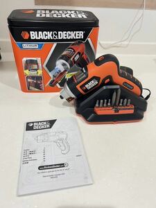 BLACK+DECKER/ブラックアンドデッカー 3.6V 充電式 ドライバー 軽量 コンパクト AS36LN