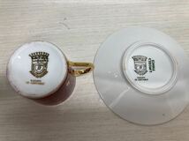 10UR118 LIMOGES リモージュ カップ＆ソーサー 金彩 アンティーク 洋食器 フランス 中古品 現状品 デミタスカップ_画像6