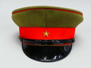 w466 美品 当時物 旧日本軍 陸軍 四五式 軍帽 制帽 内周約53cm