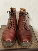 【60s〜70s】英国製 Dr. Martins 7ホール OXブロッド サイズUK8 (スキンズ スキンヘッズ skins skinhead skinheads suedeheads)_画像2