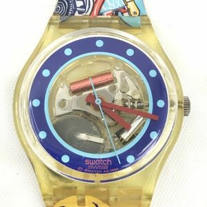 SWATCH スウォッチ 腕時計 クオーツ アナログ ヴィンテージ コレクション コレクター イラスト アート おしゃれ 可愛い 個性的 ケース付