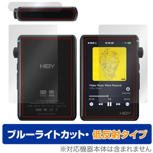 HiBy R3 II 表面 上面 背面 セット 保護フィルム OverLay Eye Protector 低反射 ハイビー DAP用フィルム DAP ブルーライトカット