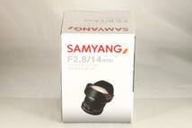 ★新品級★SAMYANG 14mm F2.8 ED AS IF UMC SONY Aマウント ★元箱付き,完動品★ #113_画像1