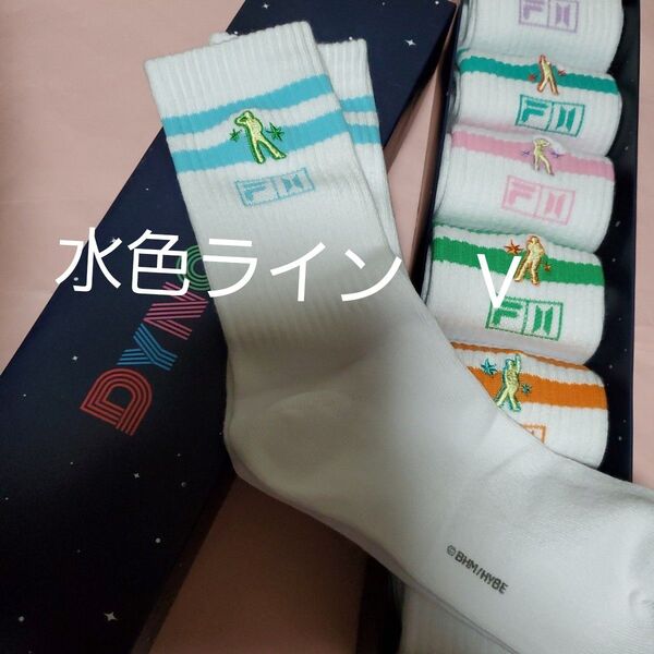 BTS 公式 V テテ テヒョン 新品未使用 DYNAMITE×FILAソックス 靴下 24センチ1足
