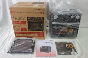 ＜未使用品＞アイリスオーヤマ IRIS OHYAMA　ノンフライ熱風 オーブン ブラック　FVX-D3A-B　2015年製（30923101016303SM）