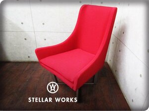 新品/未使用品/STELLAR WORKS/ステラワークス/高級/FLYMEe/Open Privacy High-Back Lounge chair/レッド/チェア/348,000 円/ft8291k