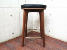 新品/未使用品/STELLAR WORKS/FLYMEe取扱い/Utility stool H610/Neri & Hu/ウォールナット/スチール/牛革/スツール/141,900円/ft8483k_画像3