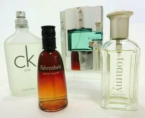  men's perfume 4 point set *Dior| Dior fur Len height * Tommy cologne 50ml Calvin Klein CK ONE 100ml GUESS| Guess man 50ml used 