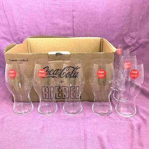 ★未使用　RIEDEL + Coca Cola コカ・コーラ リーデルグラス 8点セットRIEDEL 薄張　コップ ビアタンブラー　480ml まとめ　ビールグラス