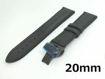 腕時計 ラバーベルト 黒 20mm Dバックル ブラック_画像1