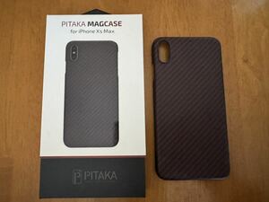 pitaka iPhone XS MAX カーボンケース　赤黒