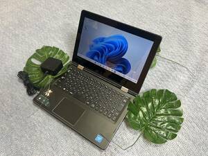 L-01 タッチパネル Lenovo レノボ YOGA ノートパソコン 80U2 2-In-1 Windows11 Pro N3350 メモリ4GB SSD 128GB Wifi/Bluetooth　 人気商品