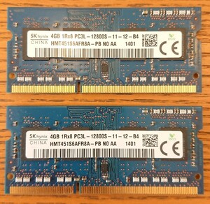 8G DDR3 SODIMM PC3L-12800S HMT451S6AFR8A