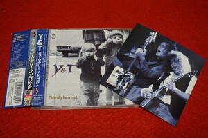 【初回プレス盤 ステッカー付き】 Y&T / Musically Incorrect ハード・ロック '95年作 帯付