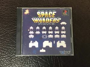 ★ 送料無料 PS1 シューティング ★ スペースインベーダー SPACE INVADERS 動作確認済 説明書付き 帯付き ★