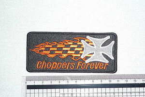 【刺繍ワッペン】バイカー　★Choppers forever★アメリカン 