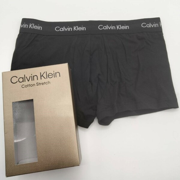 Calvin Klein(カルバンクライン) ローライズボクサーパンツ ブラック Mサイズ 1枚 メンズボクサーパンツ 男性下着 NB3055