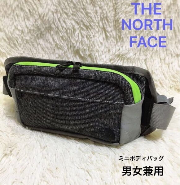 ザノースフェイスTHE NORTH FACE　メンズレディースキッズ　ウエストバッグ　ボディバッグ　ショルダー斜めがけ肩かけグレー