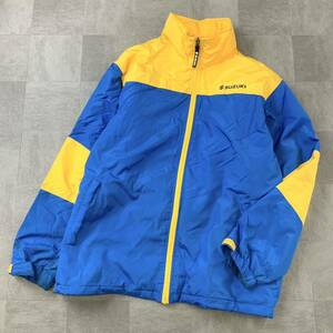  rare hard-to-find not for sale SUZUKI Suzuki BASE spacia spec isiabai color cotton inside protection against cold nylon Parker enterprise mono men's XL yellow blue 