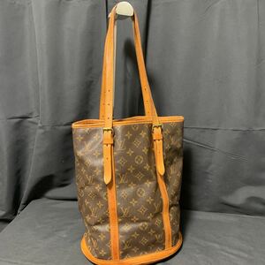 LOUIS VUITTON ルイヴィトン モノグラム バケット GM ショルダーバッグ バケツ型 トートバッグ M42236 肩掛け レザー 