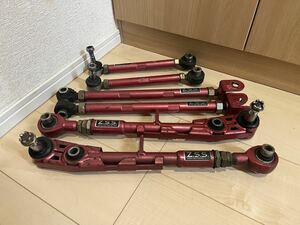 美品 30ソアラ 80スープラ用 ZSS調整式リアアーム6点セット jzz30 jza80 jzz31