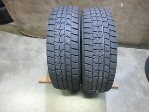 7612N1A〇185/60R15 スタッドレス ダンロップ WINTERMAXX02 WM02 2018年製 2本　バリ山 　【本州四国九州送料無料】