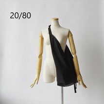 【未使用・タグ付】20/80 トゥエンティーエイティー/ RIP STOP NYLON AZUMA BUKURO バッグ 斜めがけ_画像7