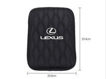 レクサス LEXUS IS LS RX NX CT LC RC GS LX UX ES HS ES300h RX200 UX260H 用 レザー カバー アクセサリー アームレストカバー ブラック_画像5