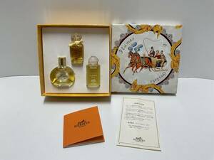 (管86514)【香水】HERMES エルメス ディスカバリーセット カレーシュ(7.5ml) アマゾン(7ml) パルファム ドゥ エルメス(5ml) 中古現状品