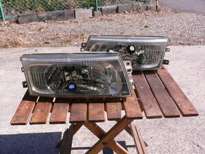 三菱 CP9A ランエボ 5・6 ランサー ヘッドライト 左右 中古品