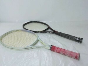 F1-013◆YONEX ヨネックス テニスラケット 2本セット アールディ7 アールキュー500 スポーツ RD-7 RQ-500 (テニス/硬式) 現状品