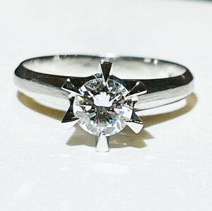 ☆Pt900 ダイヤ0.44ct 立爪ダイヤ 鑑定書☆