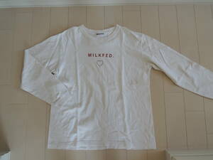 ＭＩＬＫ　ＦＥＤ　ミルクフェド　ロゴ　長袖　Ｔシャツ　Ｆ