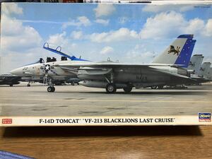 絶版！ カルトグラフデカール入り　ハセガワ 1/72 F-14Dトムキャット　'VF-213 ブラックライオンズ ラストクルーズ'