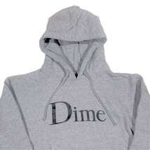 Dime mtl Classic ダイム フロントプリント プルオーバーパーカー（グレー）(M) [並行輸入品]_画像3