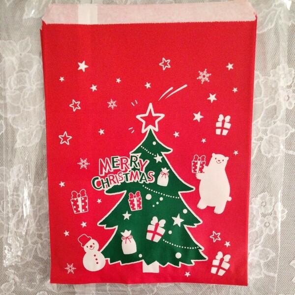 HEIKOクリスマスの紙袋　W180ｍｍ×Ｈ230ｍｍ25枚セット