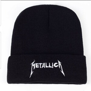 新品　Metallica Logo ニット帽 春 秋 冬 ビーニーキャップ レディース