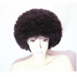 【送料無料】アフロ ヘア(AFRO TF ブラック 黒 ウィッグネット付) コスプレ ウイッグ かつら ハロウィン コミケ アニメ 漫画 キャラクター