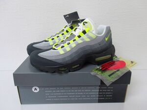 新品未使用 NIKE AIR MAX 95 OG BLACK/YELLOW LT GRAPITE US8.5 26.5cm CT1689 001 ブラック/ネオンイエロー/ライトグラファイト