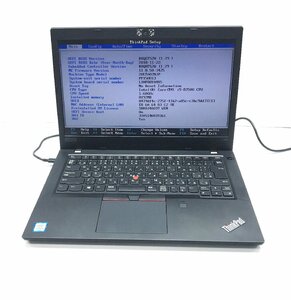 NT: 【lenovo】ThinkPad L480 Core i5-8250U 1.60GHｚ/8GB/　ノート　ジャンク