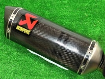 ZX-6R 09-21 AKRAPOVIC (アクラポビッチ) スリップオン カーボンマフラー(美品)_画像2