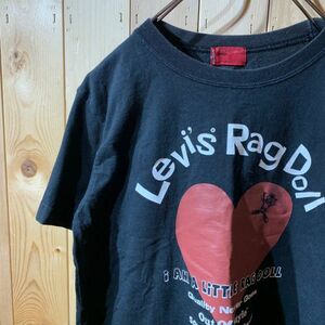 [KWT4112] Levi's с коротким рукавом T -Fry Fish Black L Post