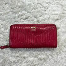 COACH コーチ 長財布 RED [DB004]_画像2