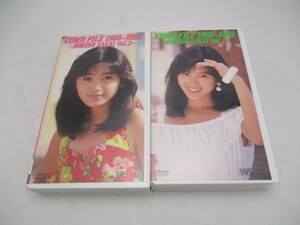 ★☆VHS　ビデオテープ　酒井法子　のりピー　ビデオ・ファイル　1986-1989　Vol.1　2　2本セット☆★