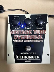 真空管オーバードライブ　ベリンガーVT911 BEHRINGER vintage tube Overdrive 