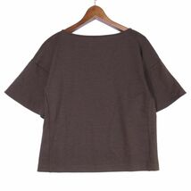 B ability BOSCH ボッシュ 秋冬 半袖 ウール★ カットソー Tシャツ Sz.38　レディース 日本製　E3T02260_9#E_画像4