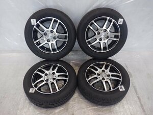 4H 100 4.00B +45 13インチ 社外品 ENKEI エンケイ ZOLF ゾルフ アルミホイール タイヤ 155/65R13 BRIDGESTONE 4本